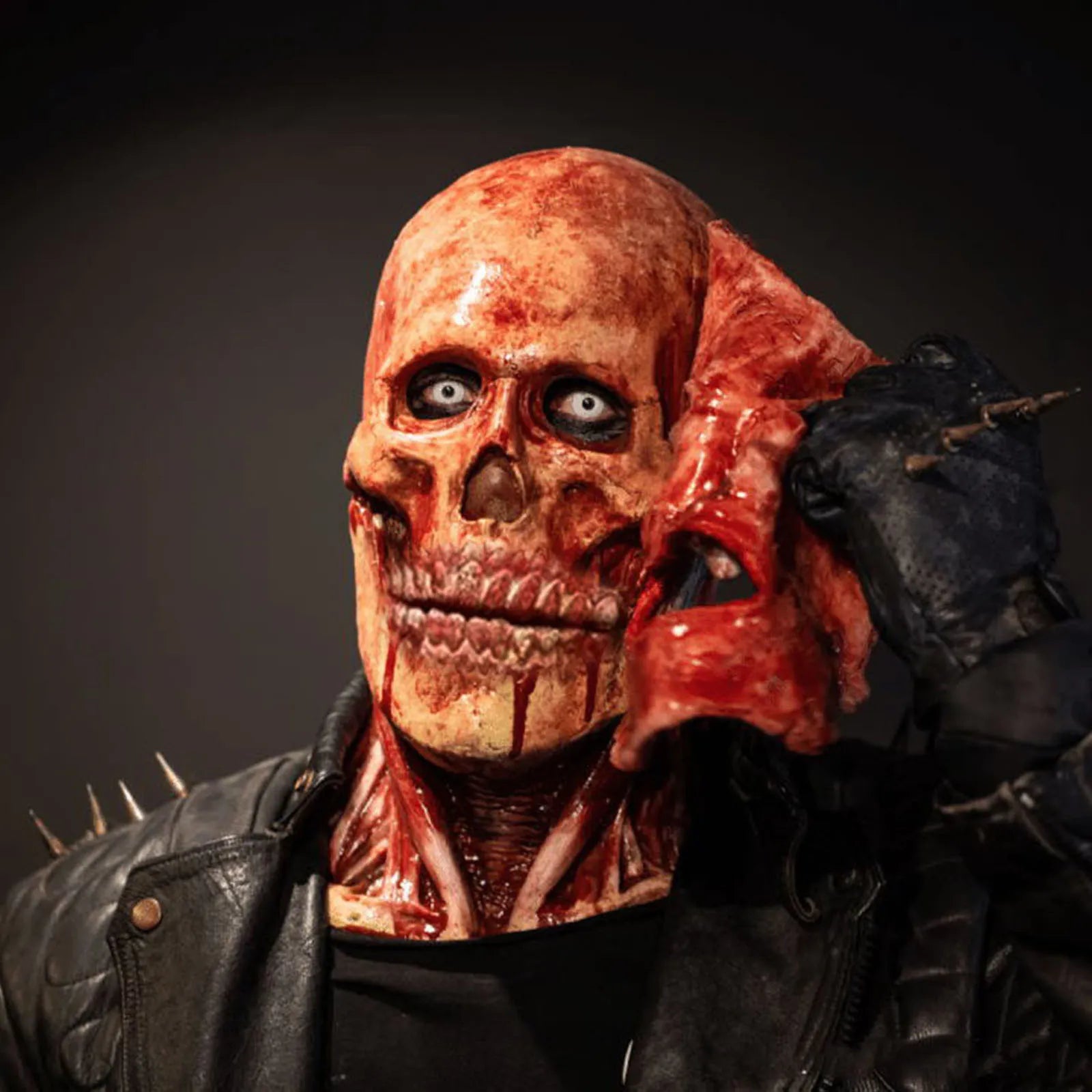 Spooky Halloween Double-layer Ripped Mask