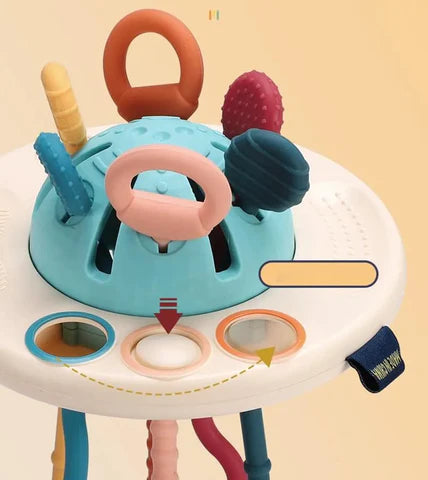 Motor Skills Boost: Silicone Pulling Toy™
