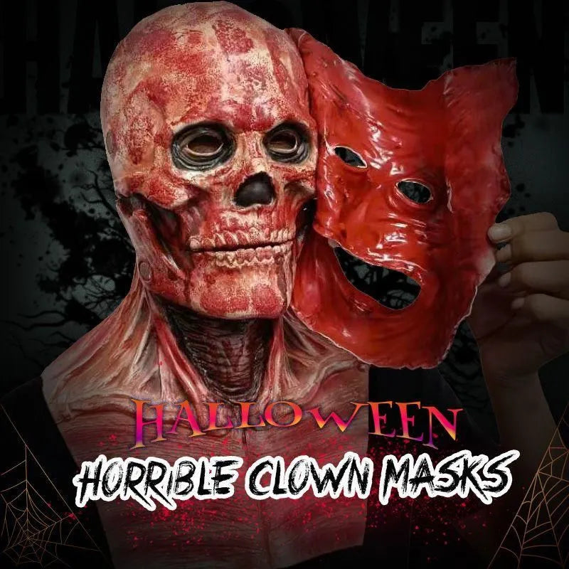 Spooky Halloween Double-layer Ripped Mask