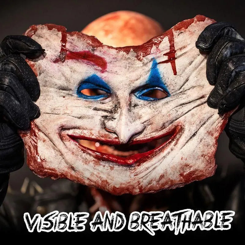 Spooky Halloween Double-layer Ripped Mask