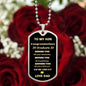 TO MY SON DAG TAG NECKLACE GRADUATION LOVE DAD