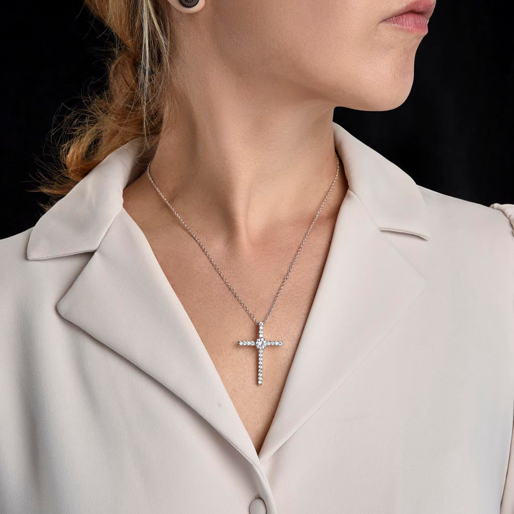TO MY SPECIAL NEEDS DAUGHTER, WITH THE CZ CROSS NECKLACE