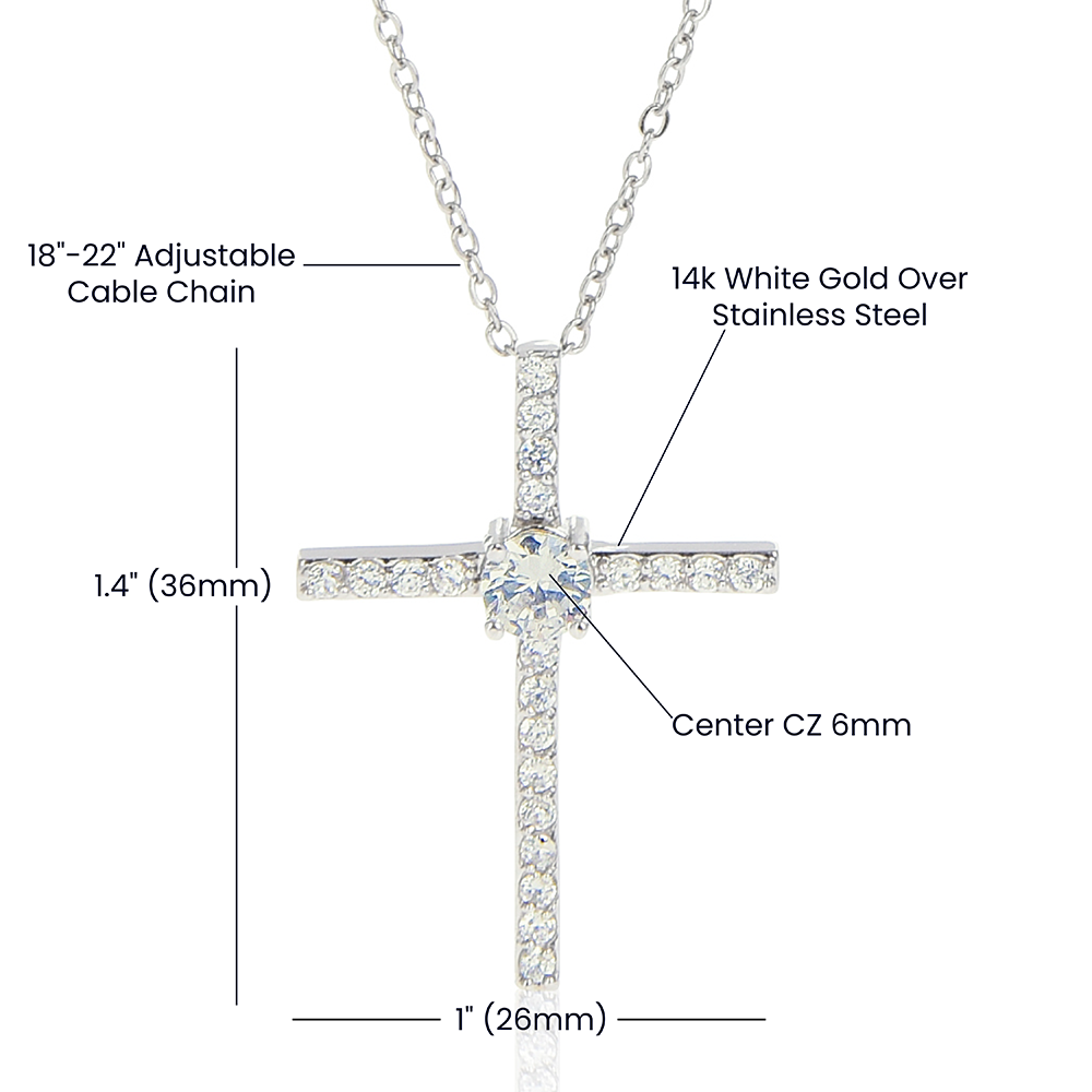 TO MY SPECIAL NEEDS DAUGHTER, A LOVE ONLY GIFT OF THE CZ CROSS JUST FOR YOU!