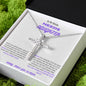 TO MY SPECIAL NEEDS DAUGHTER, A CZ CROSS NECKLACE ESPECIALLY FOR YOU