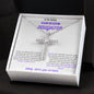 TO MY SPECIAL NEEDS DAUGHTER, A CZ CROSS NECKLACE ESPECIALLY FOR YOU