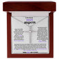 TO MY SPECIAL NEEDS DAUGHTER, WITH THE CZ CROSS NECKLACE