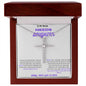 TO MY SPECIAL NEEDS DAUGHTER, A CZ CROSS NECKLACE ESPECIALLY FOR YOU