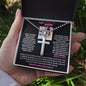 TO MY SPECIAL NEEDS SON FROM MOMMY STAINLESS CROSS NECKLACE