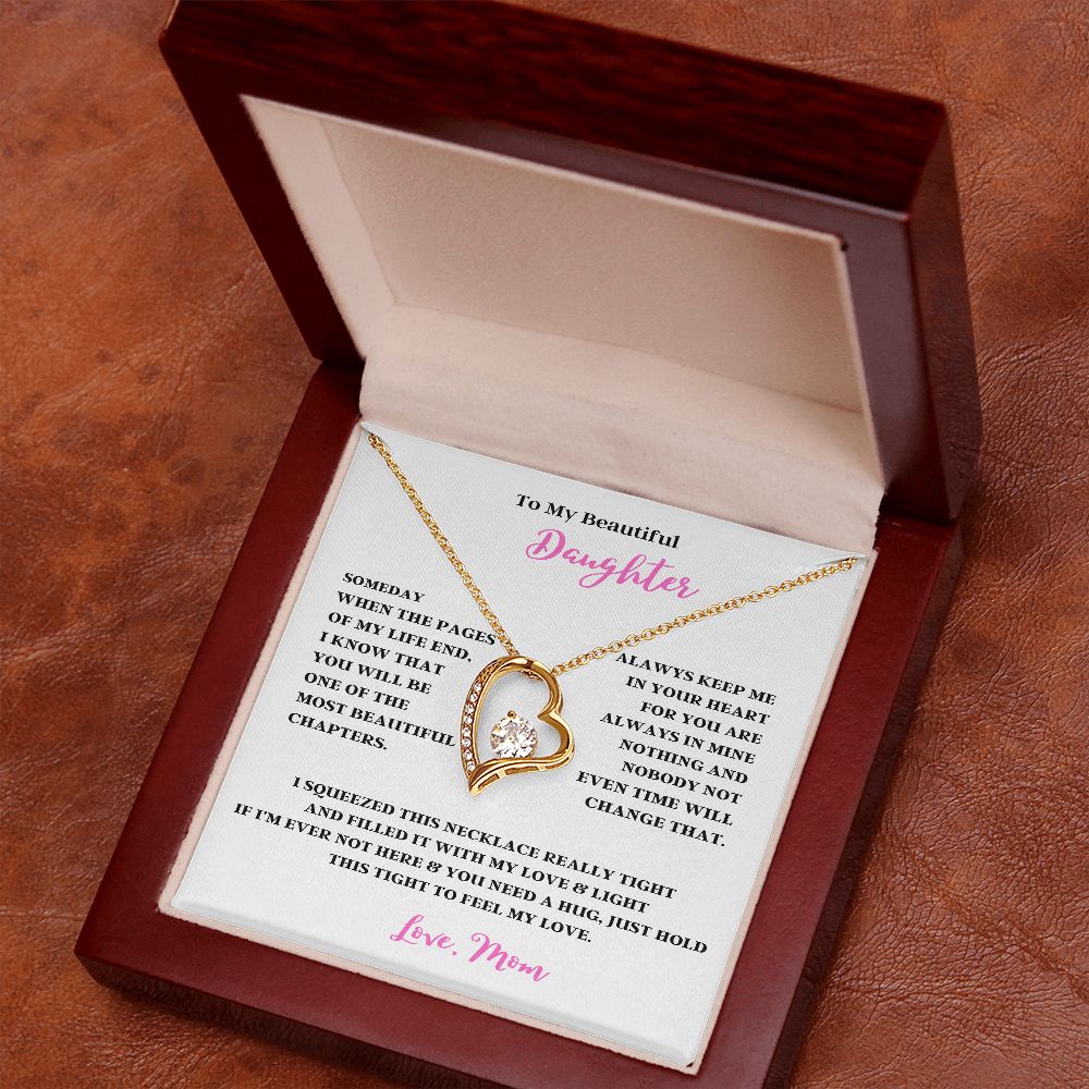 TO MY BEAUTIFUL DAUGHTER THE FOREVER LOVE NECKLACE