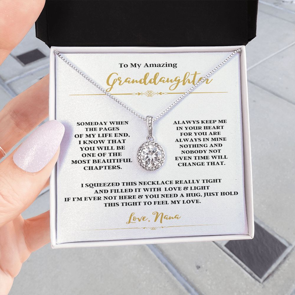 TO MY AMAZING GRANDDAUGHTER WITH THE ETERNAL HOPE NECKLACE