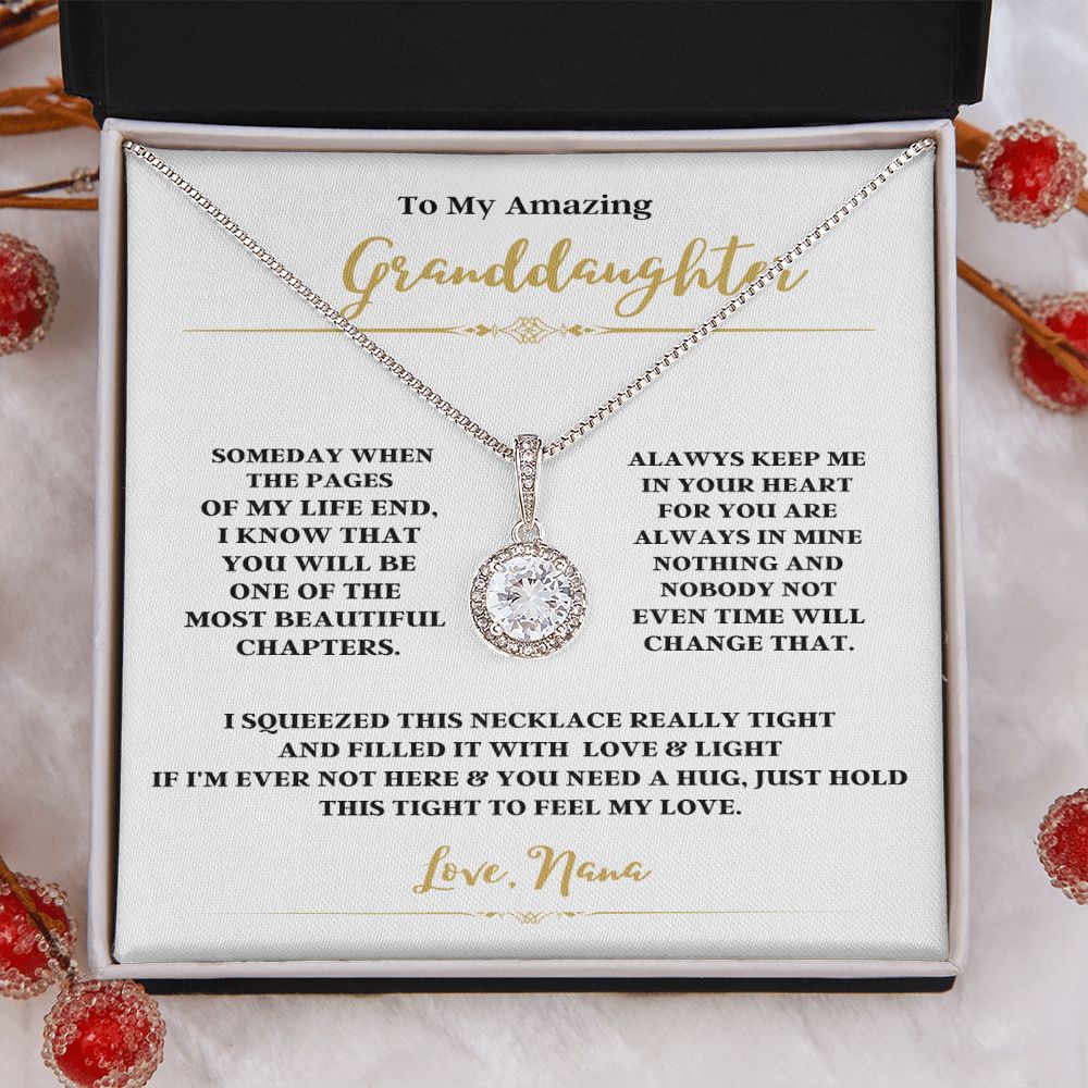 TO MY AMAZING GRANDDAUGHTER WITH THE ETERNAL HOPE NECKLACE