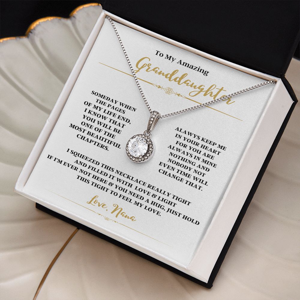 TO MY AMAZING GRANDDAUGHTER WITH THE ETERNAL HOPE NECKLACE