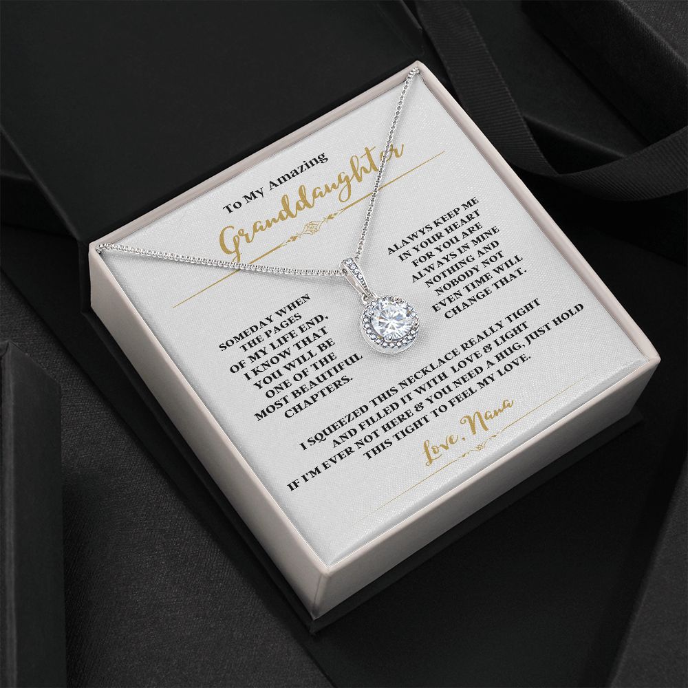 TO MY AMAZING GRANDDAUGHTER WITH THE ETERNAL HOPE NECKLACE