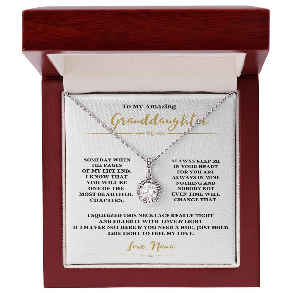 TO MY AMAZING GRANDDAUGHTER WITH THE ETERNAL HOPE NECKLACE