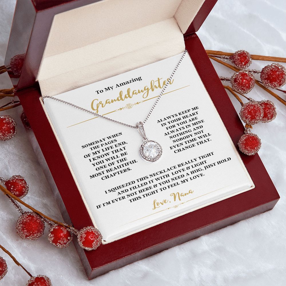 TO MY AMAZING GRANDDAUGHTER WITH THE ETERNAL HOPE NECKLACE