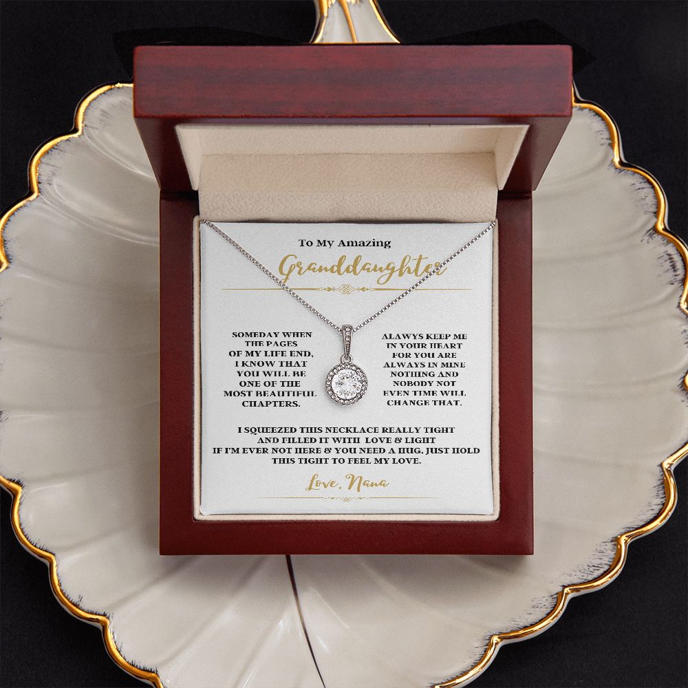 TO MY AMAZING GRANDDAUGHTER WITH THE ETERNAL HOPE NECKLACE