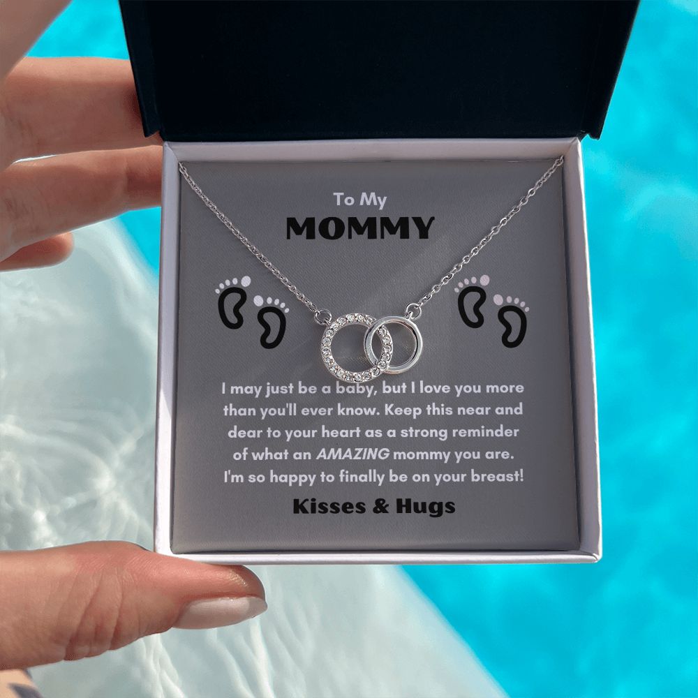 TO MY MOMMY THE PERFECT PAIR NECKLACE FOR MOTHER'S DAY COLLECTIONS