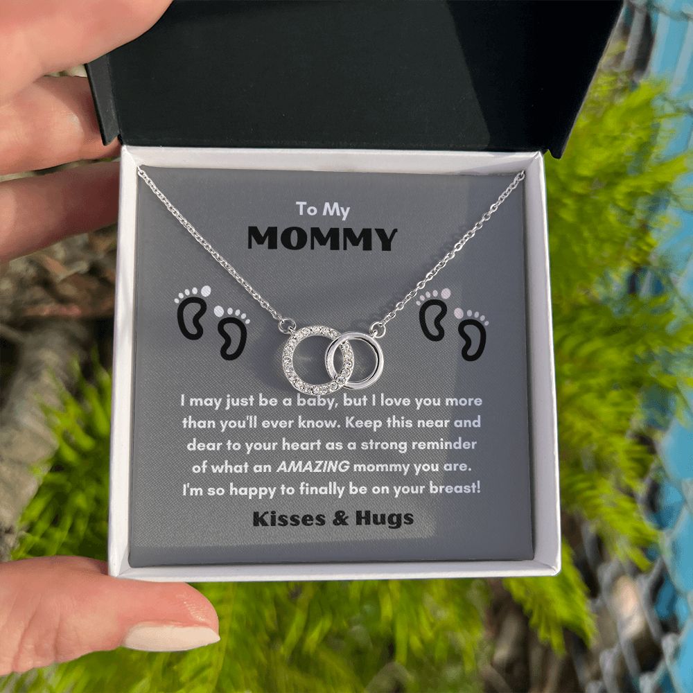 TO MY MOMMY THE PERFECT PAIR NECKLACE FOR MOTHER'S DAY COLLECTIONS