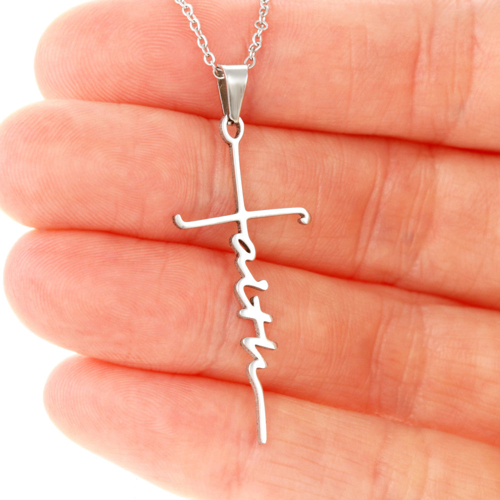 To My Handsome Son / Faith Cross Necklace