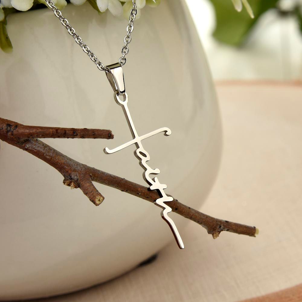 To My Handsome Son / Faith Cross Necklace