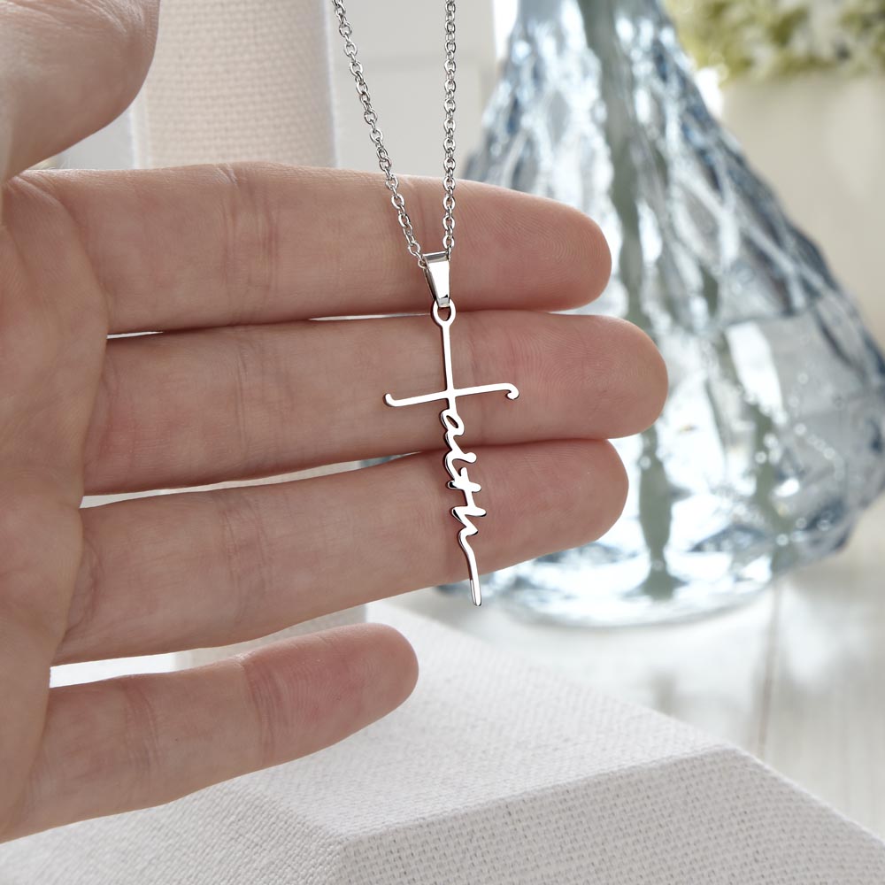 To My Handsome Son / Faith Cross Necklace