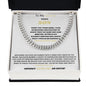 TO MY SPECIAL NEEDS SON HERE'S A REAL NICE CUBAN LINK CHAIN TO SHOW MY LOVE