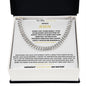 TO MY SPECIAL NEED SON CUBAN LINK CHAIN