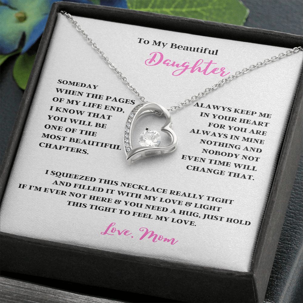 TO MY BEAUTIFUL DAUGHTER THE FOREVER LOVE NECKLACE