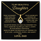 TO MY BEAUTIFUL DAUGHTER A FOREVER LOVE NECKLACE FOR DAD