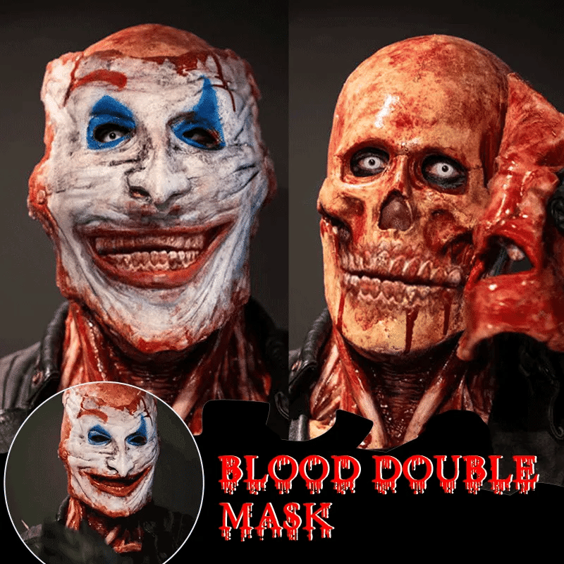 Spooky Halloween Double-layer Ripped Mask