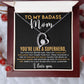 TO MY BADASS MOM FOREVER LOVE NECKLACE PERFECT FOR A MOTHER'S DAY GIFT!