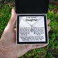 To My Dearest Daughter message card with the adorable Alluring Beauty Necklace.