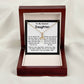 To My Dearest Daughter message card with the adorable Alluring Beauty Necklace.