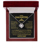 To My Daughter From Dad / Love Knot Necklace