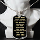 TO MY SON DOG TAG BLK AND GOLD