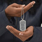 To My Son dog tag for graduations  2023 love DAD