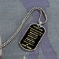 TO MY SON GRADUATION 2023 LOVE DOG TAG NECKLACE