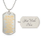 TO MY SON DOG TAG YOUR BRAVE SILVER BACKGROUD