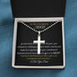 To My Courageous Son / Stainless Cross Necklace (LoveONLYGifts))