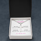 TO MY DAUGHTER FROM DAD WITH LOVE ONLY STAINLESS CROSS NECKLACE
