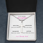 TO MY DAUGHTER FROM DAD WITH LOVE ONLY STAINLESS CROSS NECKLACE