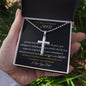 To My Courageous Son / Stainless Cross Necklace (LoveONLYGifts))