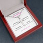 TO MY DAUGHTER FROM DAD WITH LOVE ONLY STAINLESS CROSS NECKLACE