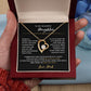 TO MY BEAUTIFUL DAUGHTER A FOREVER LOVE NECKLACE FOR DAD