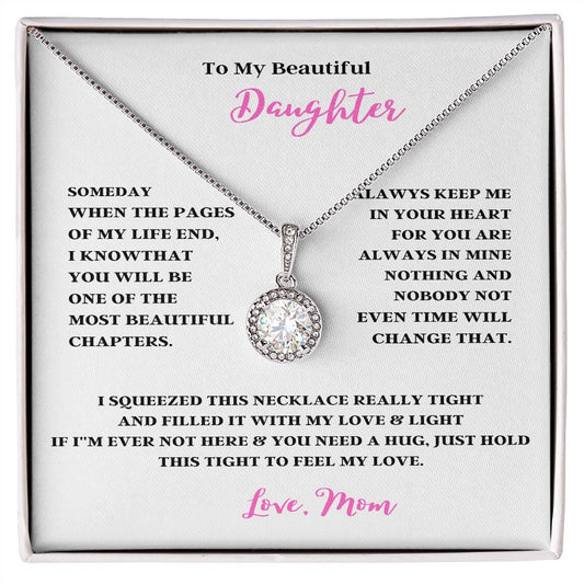 TO MY BEAUTIFUL DAUGHTER ENJOY YOUR LOVE ONLY GIFTS ETERNAL HOPE NECKLACE