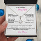 TO MY BEAUTIFUL DAUGHTER ENJOY YOUR LOVE ONLY GIFTS ETERNAL HOPE NECKLACE