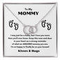 TO MY MOMMY PERFECT PAIR NECKLACE FOR MOTHER'S DAY COLLECTIONS