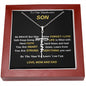 To My Handsome Son / Faith Cross Necklace