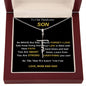 To My Handsome Son / Faith Cross Necklace