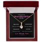 TO MY AMAZING GRANDDAUGHTER ENJOY THE ALLURING BEAUTY NECKLACE YOU ARE LOVED
